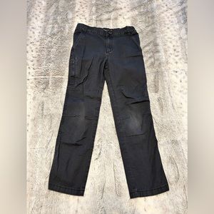EUC Boys Slim Cat & Jack Dark Blue Pants Sz 10 W Snap Button, Elasticity Waist